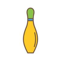 bowling pin vector icon