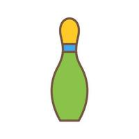 uniek bowling pin vector icoon