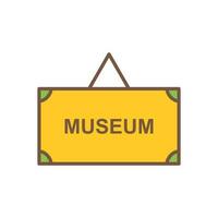 museum label vector icoon