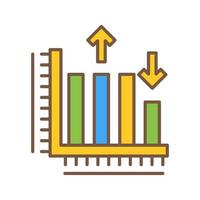 bar diagram vector icoon