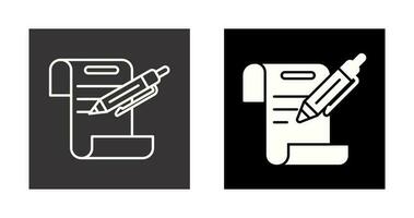 contract vector pictogram