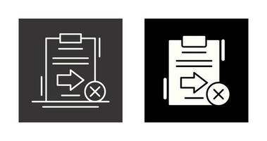 sturen mislukt vector icoon