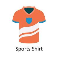 sport- overhemd vector vlak icoon ontwerp illustratie. sport- en spellen symbool Aan wit achtergrond eps 10 het dossier