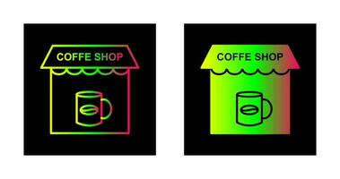 koffie winkel vector icoon