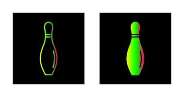 bowling pin vector icon