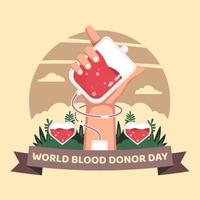Wereld Bloeddonordag vector
