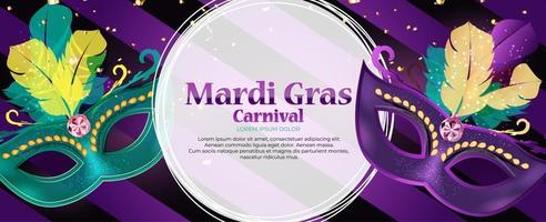 mardi gras carnaval achtergrond vector