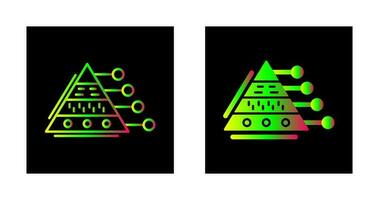 piramide diagram vector icoon