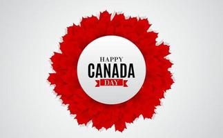 happy canada day achtergrond wenskaart vector