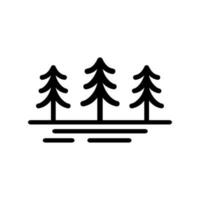 drie pijnboom boom logo vector
