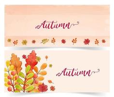 herfst verkoop banner vector