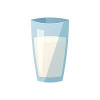 glas van melk vector geïsoleerd Aan wit achtergrond