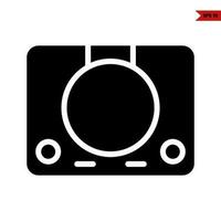 camera foto glyph icoon vector