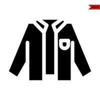 shirt glyph icoon vector