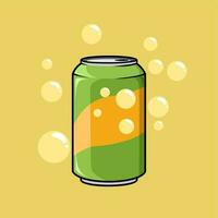 koolzuurhoudend vers oranje gearomatiseerd drinken illustratie vector