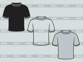 kort mouw t-shirt eps, kort mouw t-shirt silhouet, kort mouw t-shirt schets vector