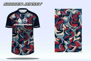 voetbal Jersey sport t-shirt ontwerp mockup voor Amerikaans voetbal club vector