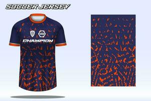 voetbal Jersey sport t-shirt ontwerp mockup voor Amerikaans voetbal club vector