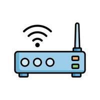 Wifi router icoon vector ontwerp sjabloon gemakkelijk en modern