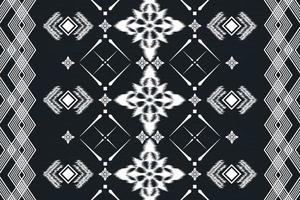 geometrisch etnisch oosters ikat naadloos patroon traditioneel ontwerp als achtergrond vector