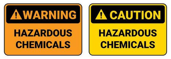 veiligheid teken gevaarlijk chemisch Gevaar. waarschuwing en voorzichtigheid teken. vector. vector