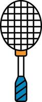 vlak stijl badminton racket icoon. vector