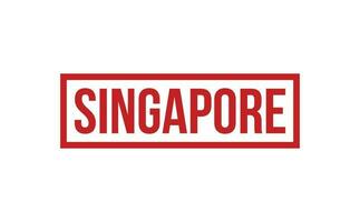 Singapore rubber postzegel zegel vector