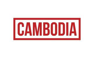 Cambodja rubber postzegel zegel vector