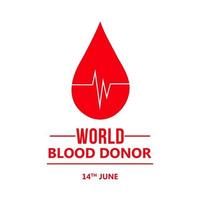 wereld bloeddonor dag vector illustratie ontwerp