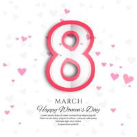 Happy Women's Day viering achtergrond vector