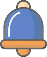 geïsoleerd klok icoon in oranje en blauw kleur. vector