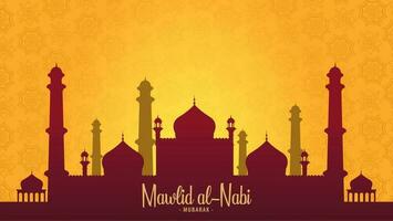 mawlid al-nabi vector illustratie