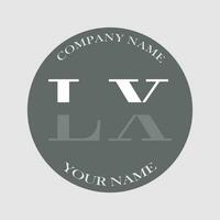 eerste lx logo brief monogram luxe hand- getrokken vector