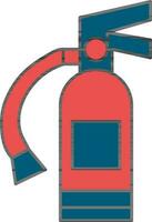 brand brandblusser icoon in rood en blauw kleur. vector