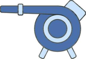 blazer icoon of symbool in blauw kleur. vector