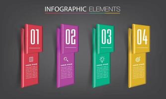 moderne tekstvak sjabloon banner infographics vector