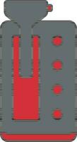 geïsoleerd automatisch uitrusting hefboom icoon in grijs en rood kleur. vector