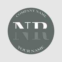 eerste nr logo brief monogram luxe hand- getrokken vector