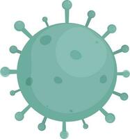 coronavirus element in groen kleur. vector