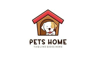 huisdieren huis vector logo ontwerp illustratie