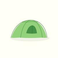 tent voor camping en wandelen illustratie vector