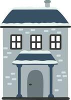 winter huis illustratie vector