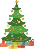 kerstboom illustratie vector