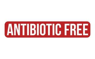 antibiotica vrij rubber postzegel zegel vector