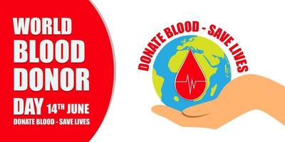 wereld bloeddonor dag vector illustratie ontwerp