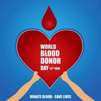 wereld bloeddonor dag vector illustratie ontwerp