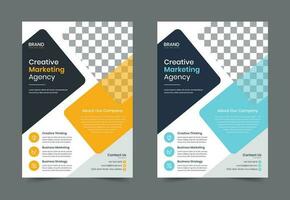 creatief modern zakelijke bedrijf folder sjabloon ontwerp. brochure brochure poster vector illustratie. voor marketing, bedrijf voorstel, Promotie, reclame maken, jaar- rapport, opleiding, uitverkoop