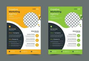 creatief modern zakelijke bedrijf folder sjabloon ontwerp. brochure brochure poster vector illustratie. voor marketing, bedrijf voorstel, Promotie, reclame maken, jaar- rapport, opleiding, uitverkoop