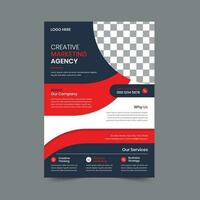 creatief modern zakelijke bedrijf folder sjabloon ontwerp. brochure brochure poster vector illustratie. voor marketing, bedrijf voorstel, Promotie, reclame maken, jaar- rapport, opleiding, uitverkoop