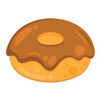 chocola donut ontwerp over- wit vector